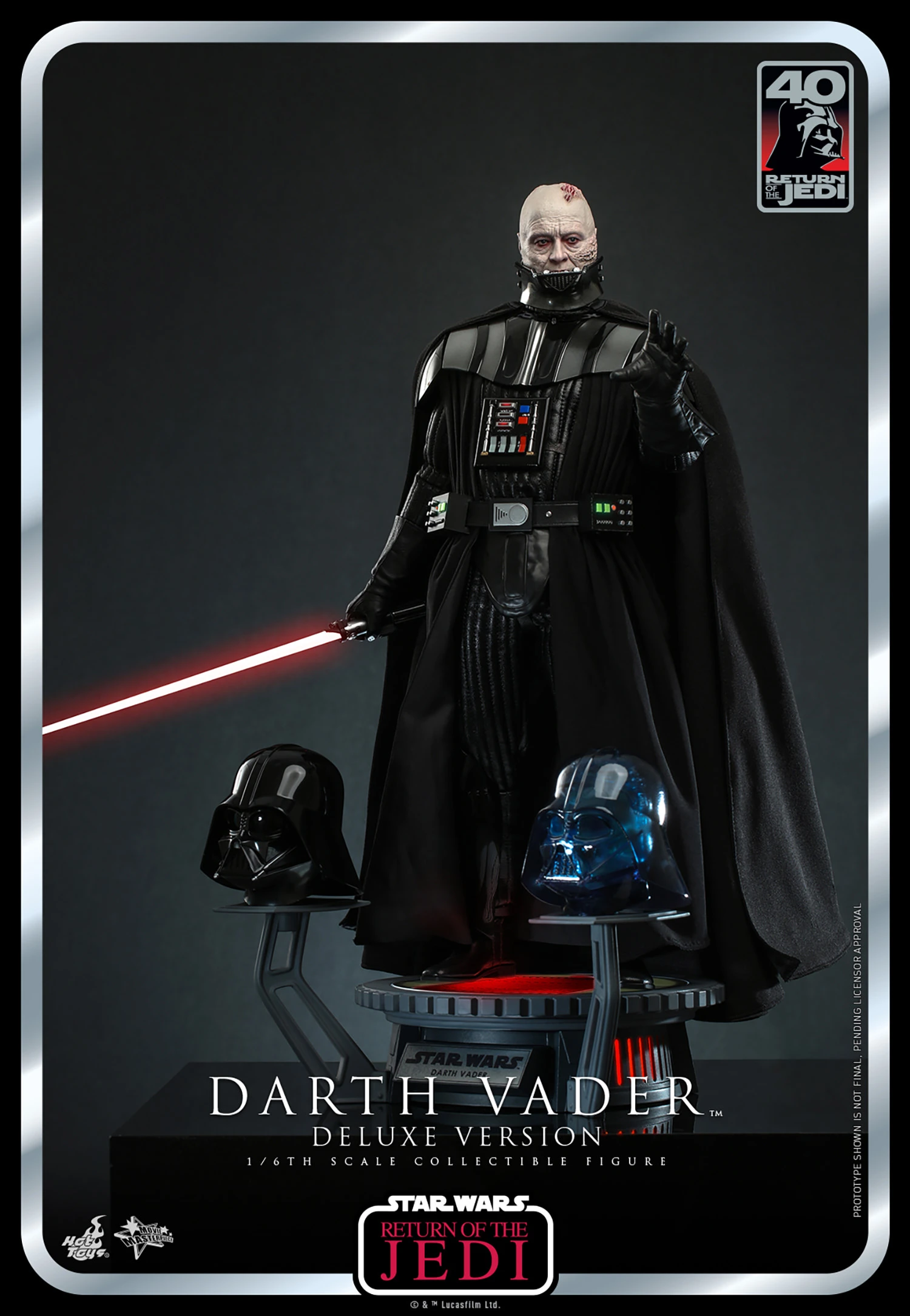 Hot Toys – Star Wars: Episode 6 40th Anniversary – Darth Vader Deluxe 1/6 Scale - Imagen 14