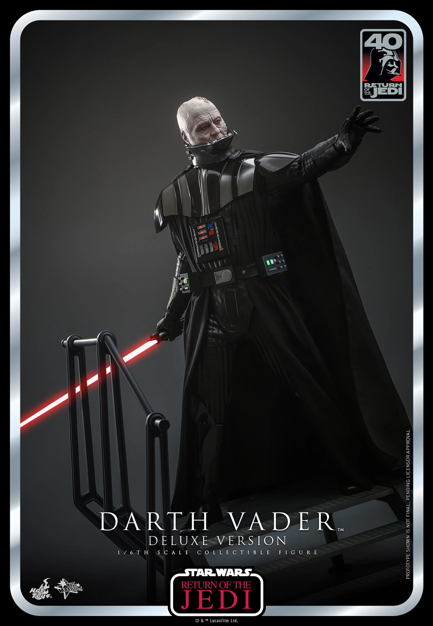 Hot Toys – Star Wars: Episode 6 40th Anniversary – Darth Vader Deluxe 1/6 Scale - Imagen 3