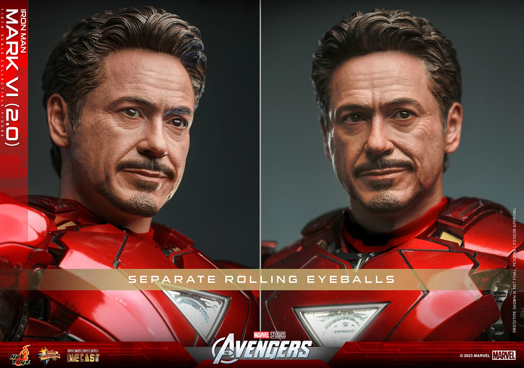 Hot Toys – Iron Man 2 – Iron Man Mark VI 2.0 DIE CAST 1/6 Scale - Imagen 7