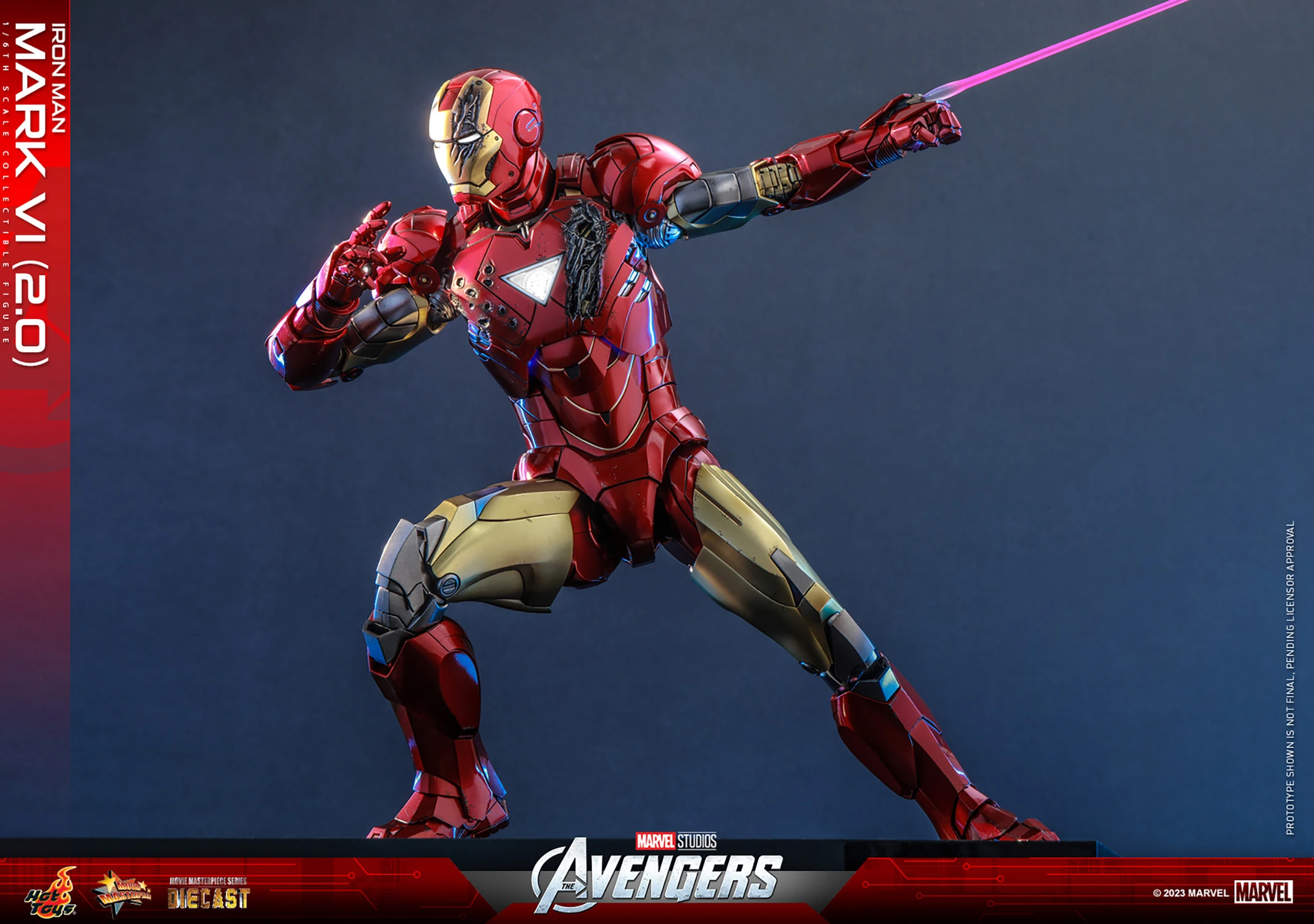 Hot Toys – Iron Man 2 – Iron Man Mark VI 2.0 DIE CAST 1/6 Scale - Imagen 11