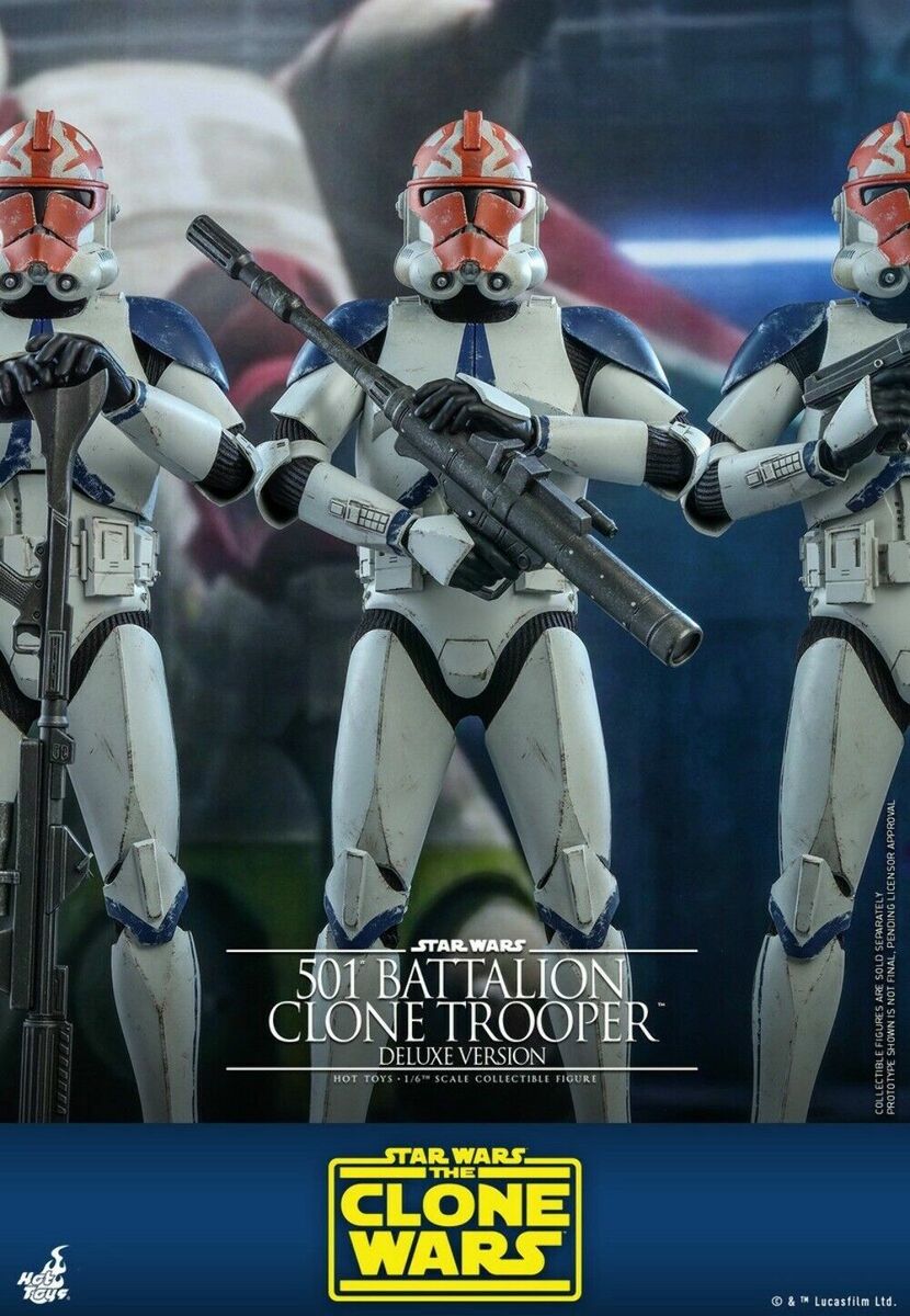 Hot Toys – Star Wars: The Clone Wars – 501st Clone Trooper Deluxe Version 1/6 Scale - Imagen 20