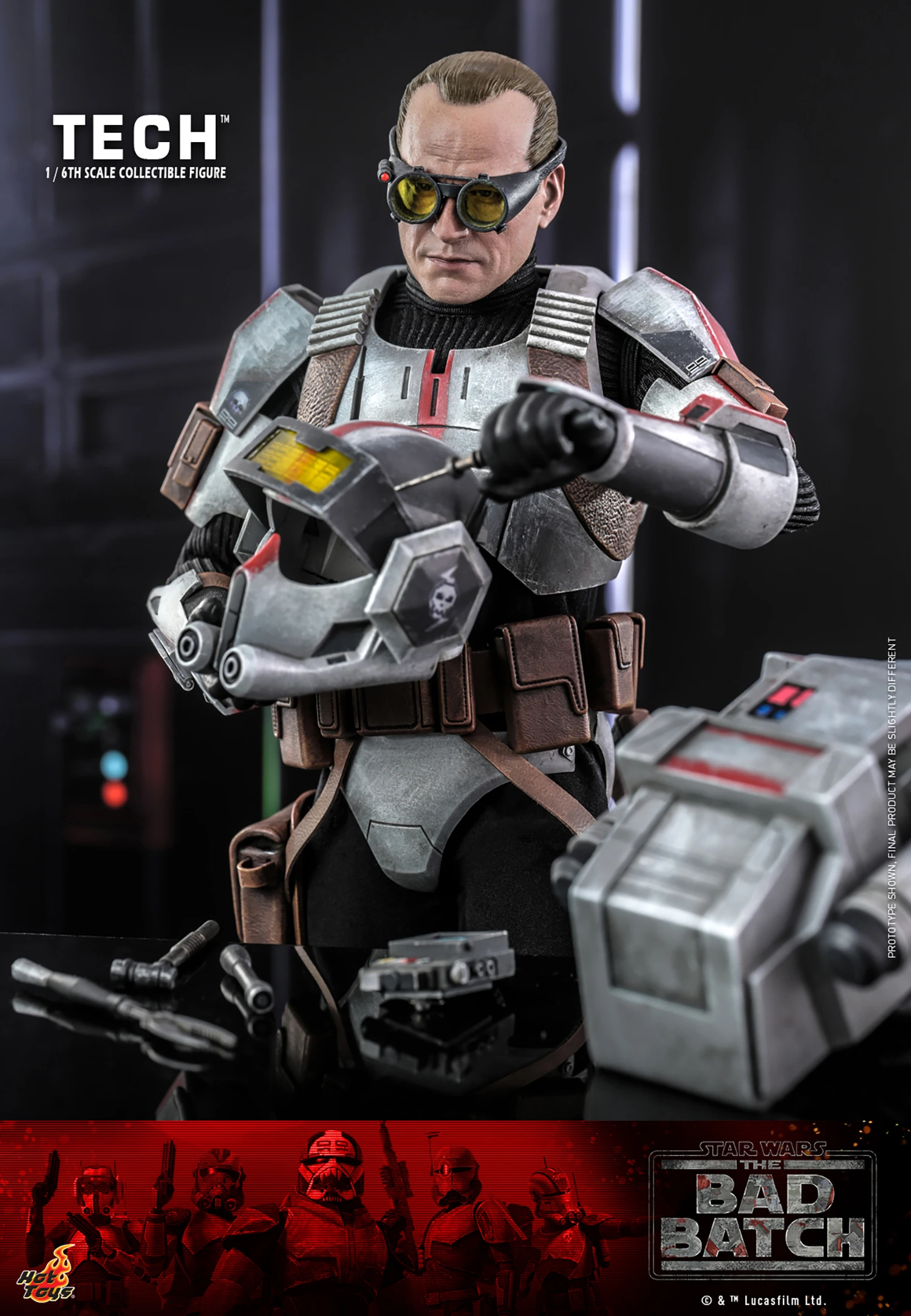 Hot Toys – Star Wars: The Bad Batch – Tech 1/6 Scale - Imagen 8