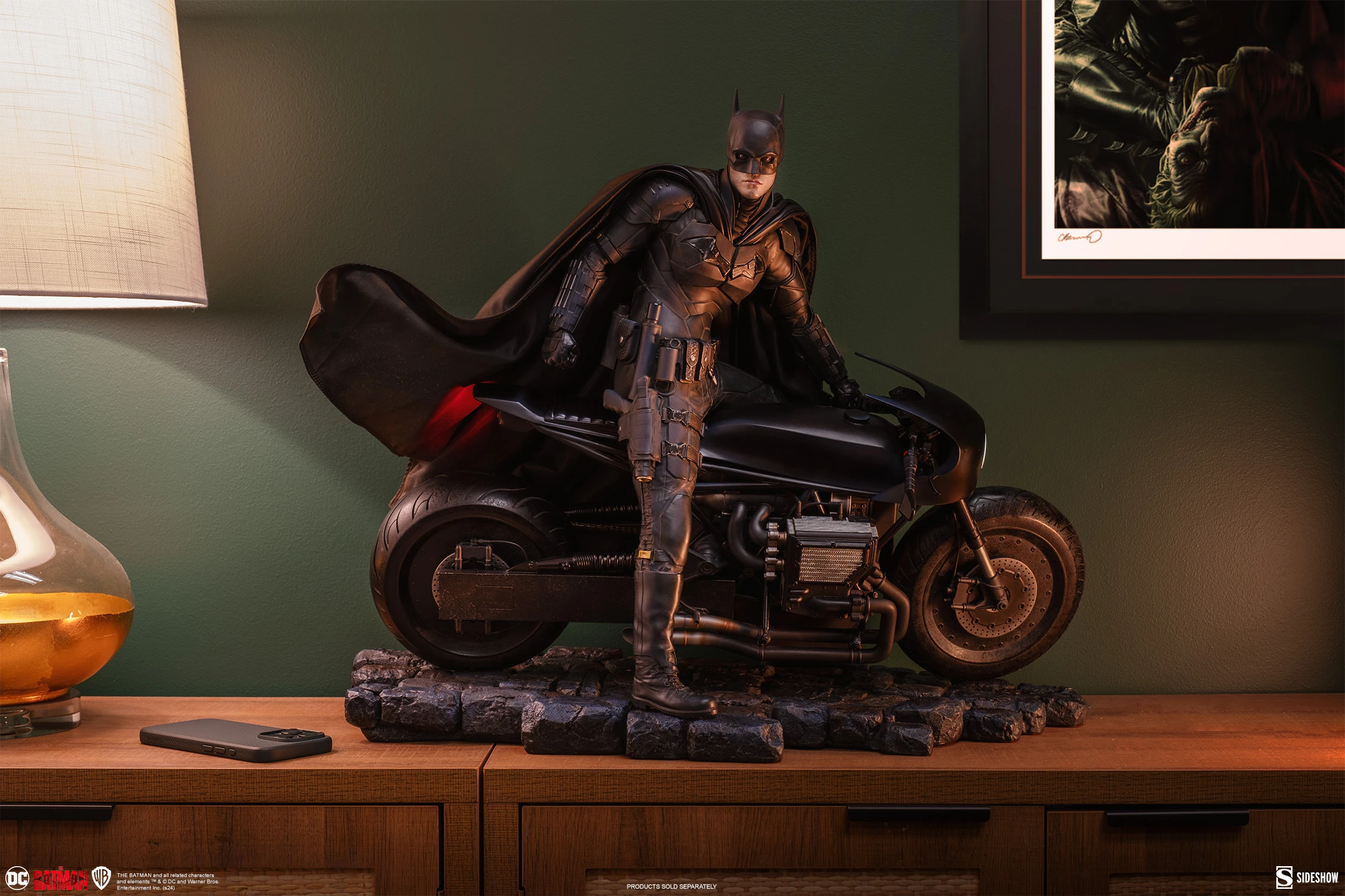 Sideshow – The Batman – Batman and Batcycle 1/4 Premium Format - Imagen 16