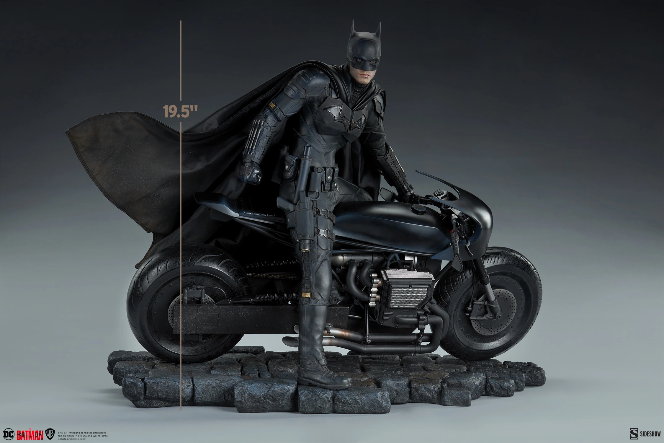 Sideshow – The Batman – Batman and Batcycle 1/4 Premium Format - Imagen 6
