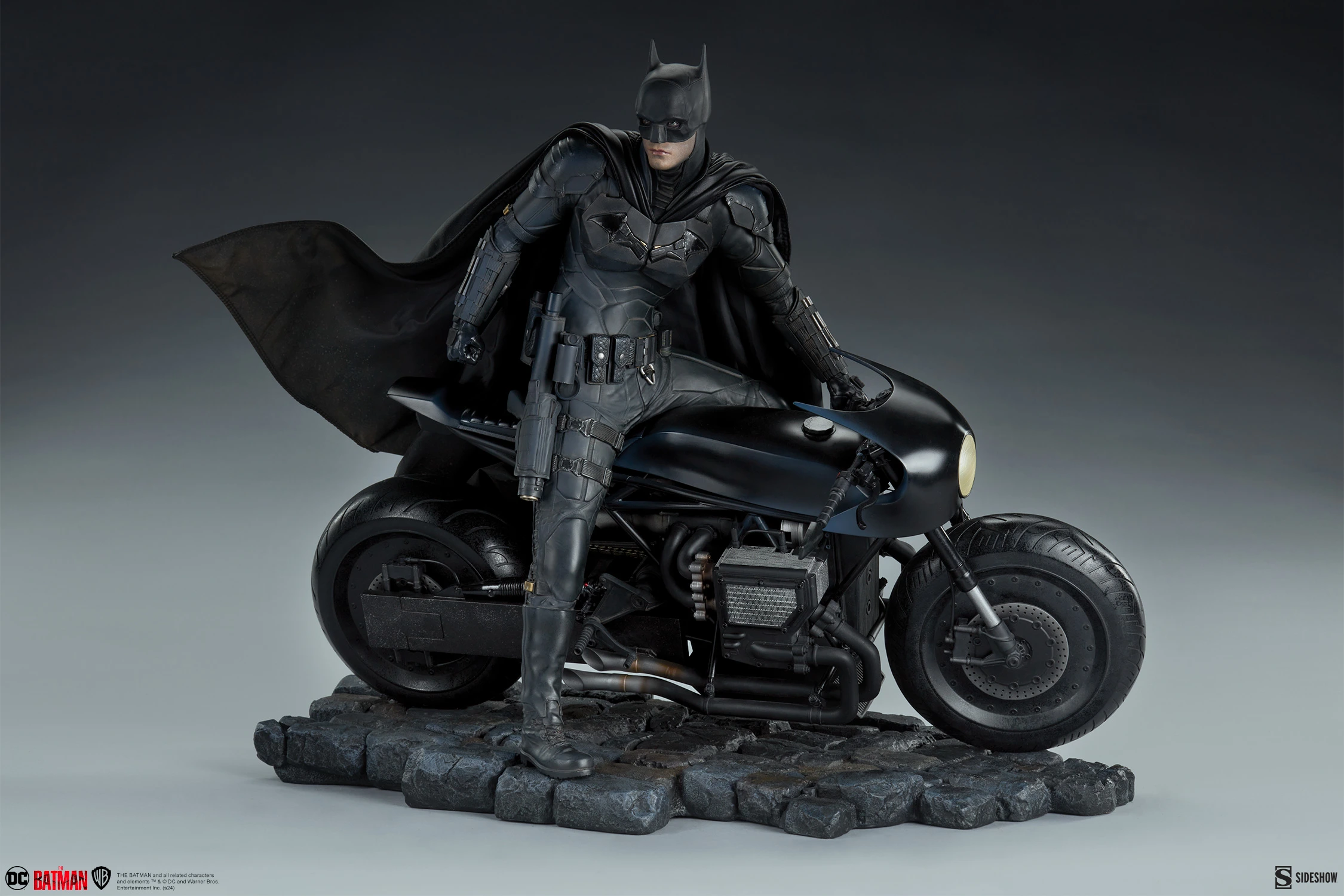 Sideshow – The Batman – Batman and Batcycle 1/4 Premium Format - Imagen 9