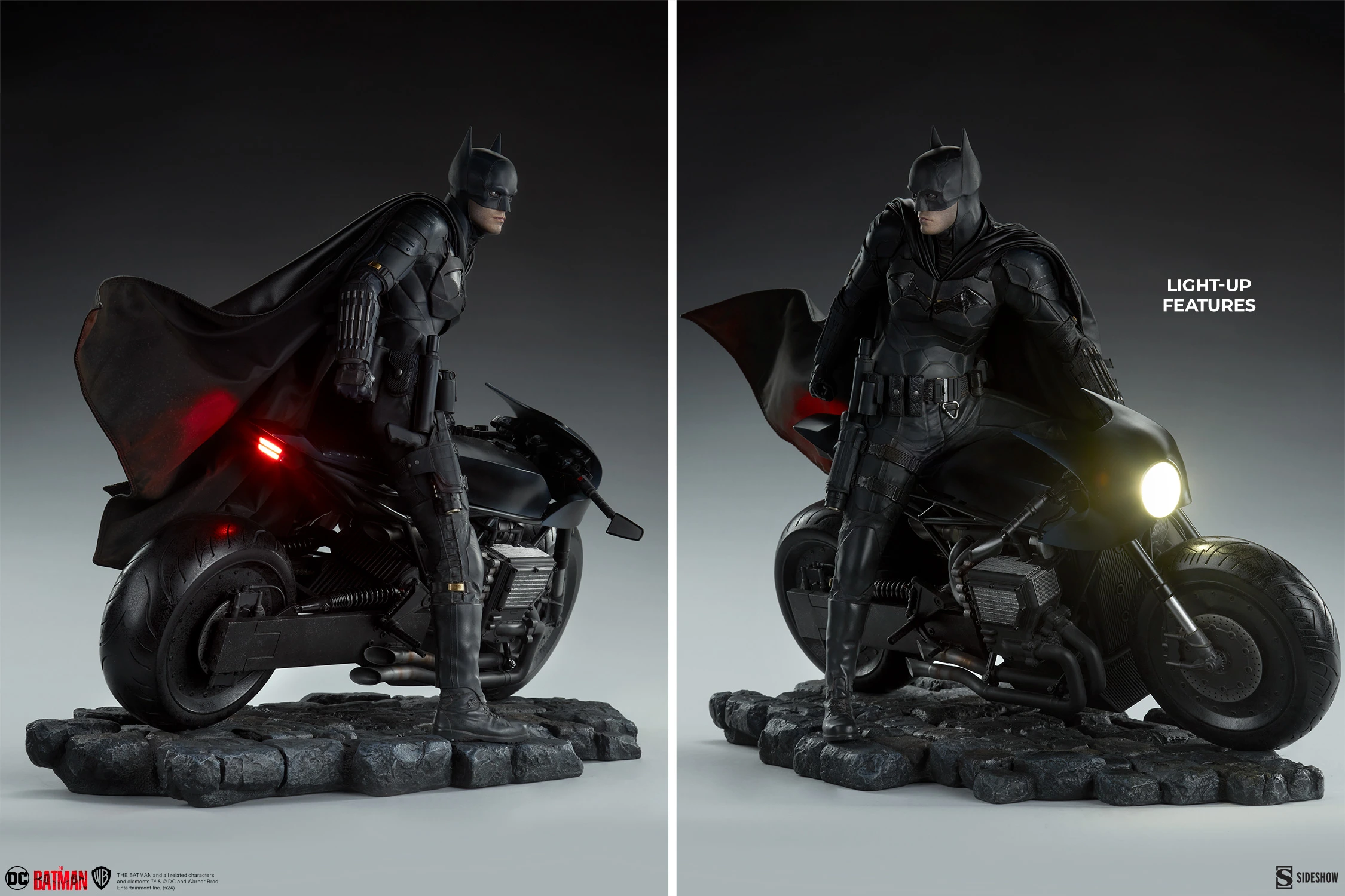 Sideshow – The Batman – Batman and Batcycle 1/4 Premium Format - Imagen 12