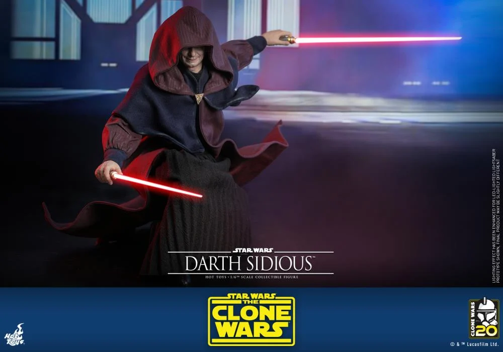 Hot Toys – Star Wars: The Clone Wars – Darth Sidious 1/6 Scale - Imagen 12