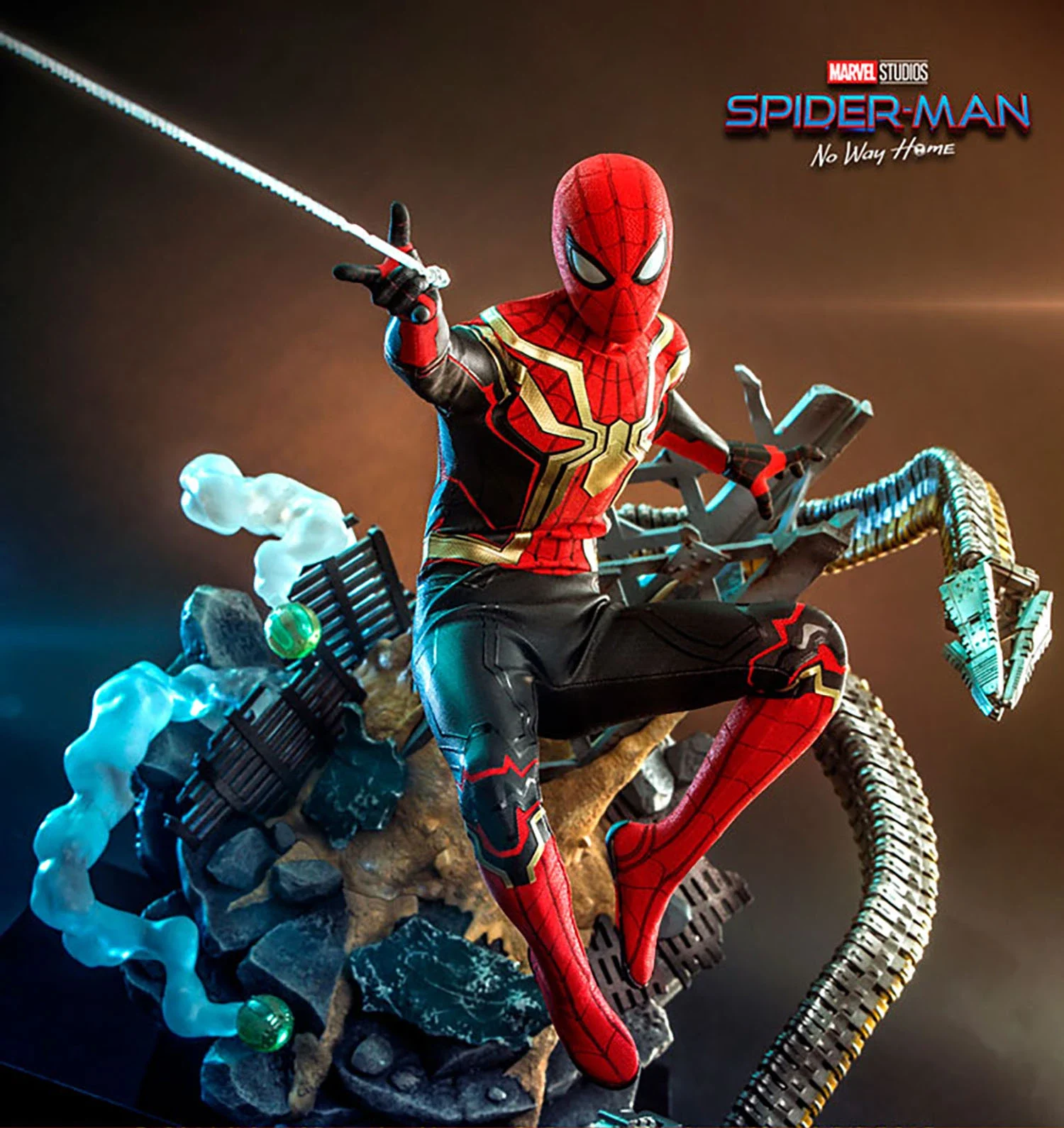 Hot Toys – Spider-Man No Way Home – Spider-Man Integrated Suit Deluxe MMS624 1/6 Scale