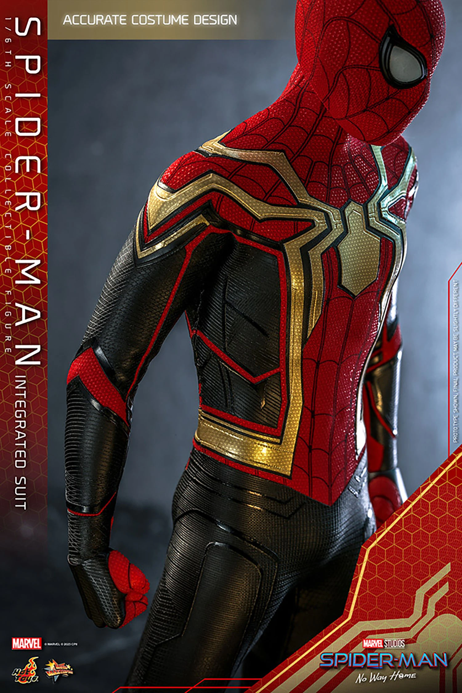 Hot Toys – Spider-Man No Way Home – Spider-Man Integrated Suit Deluxe MMS624 1/6 Scale - Imagen 20