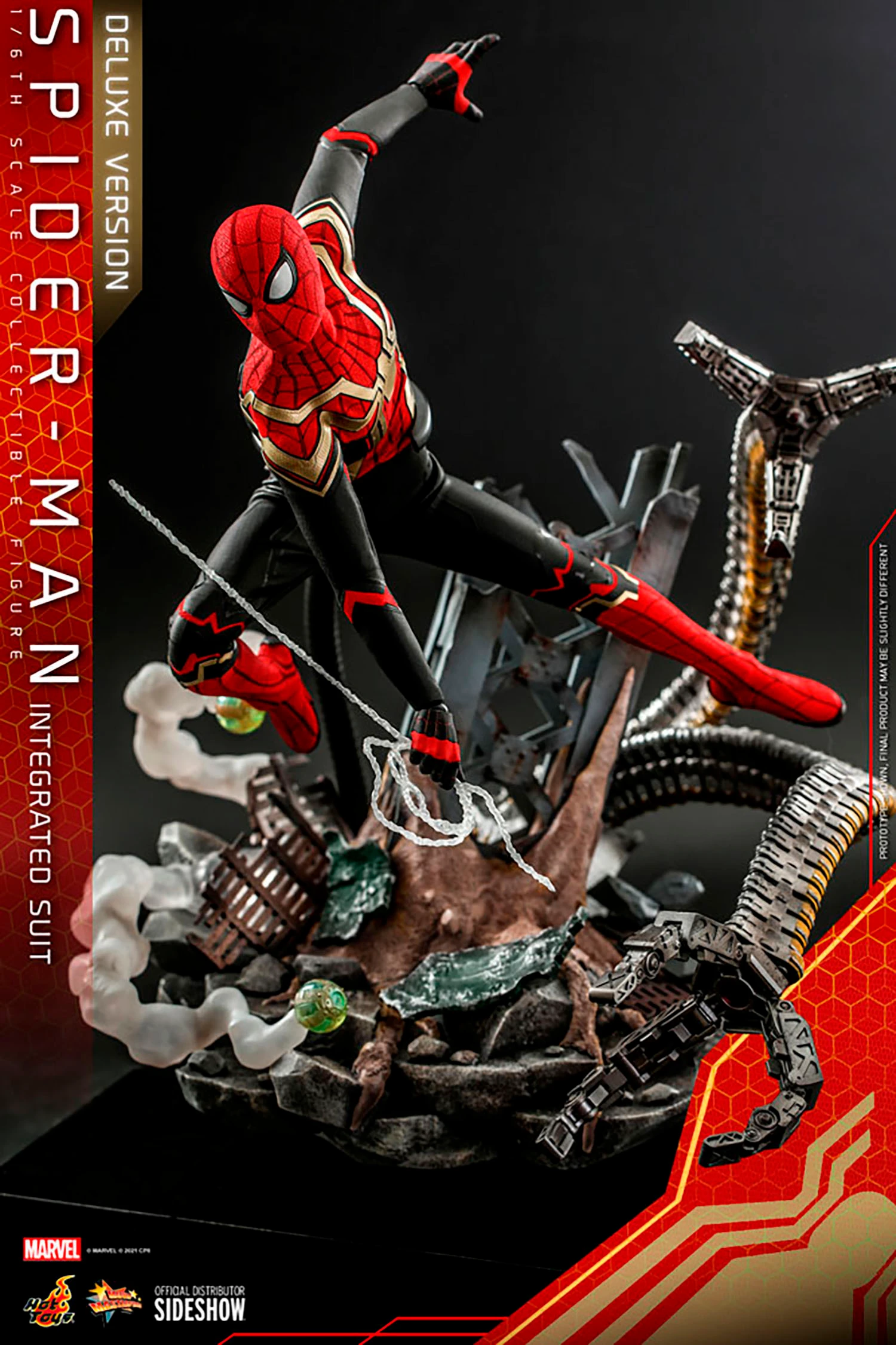 Hot Toys – Spider-Man No Way Home – Spider-Man Integrated Suit Deluxe MMS624 1/6 Scale - Imagen 23