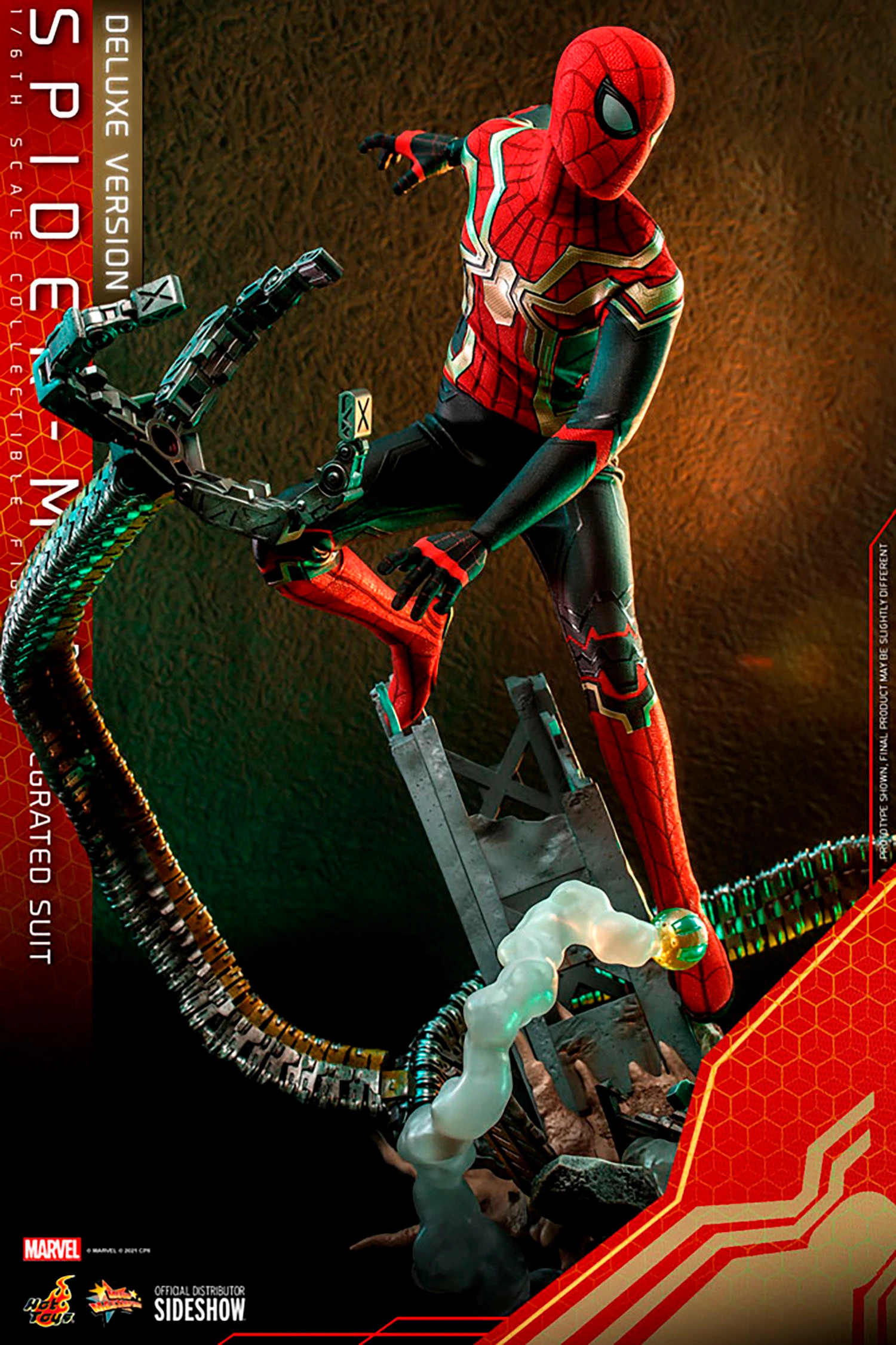 Hot Toys – Spider-Man No Way Home – Spider-Man Integrated Suit Deluxe MMS624 1/6 Scale - Imagen 11