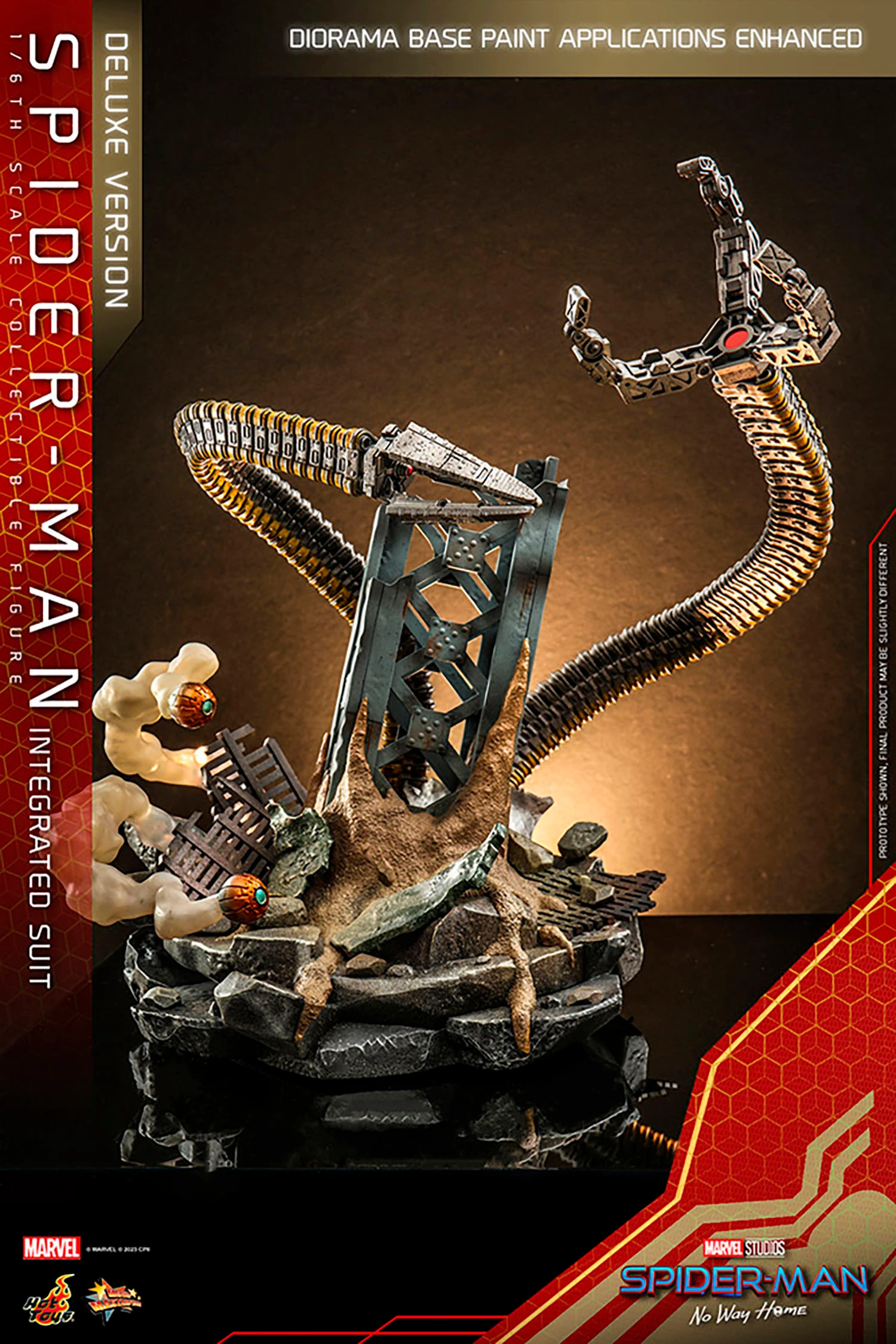 Hot Toys – Spider-Man No Way Home – Spider-Man Integrated Suit Deluxe MMS624 1/6 Scale - Imagen 17