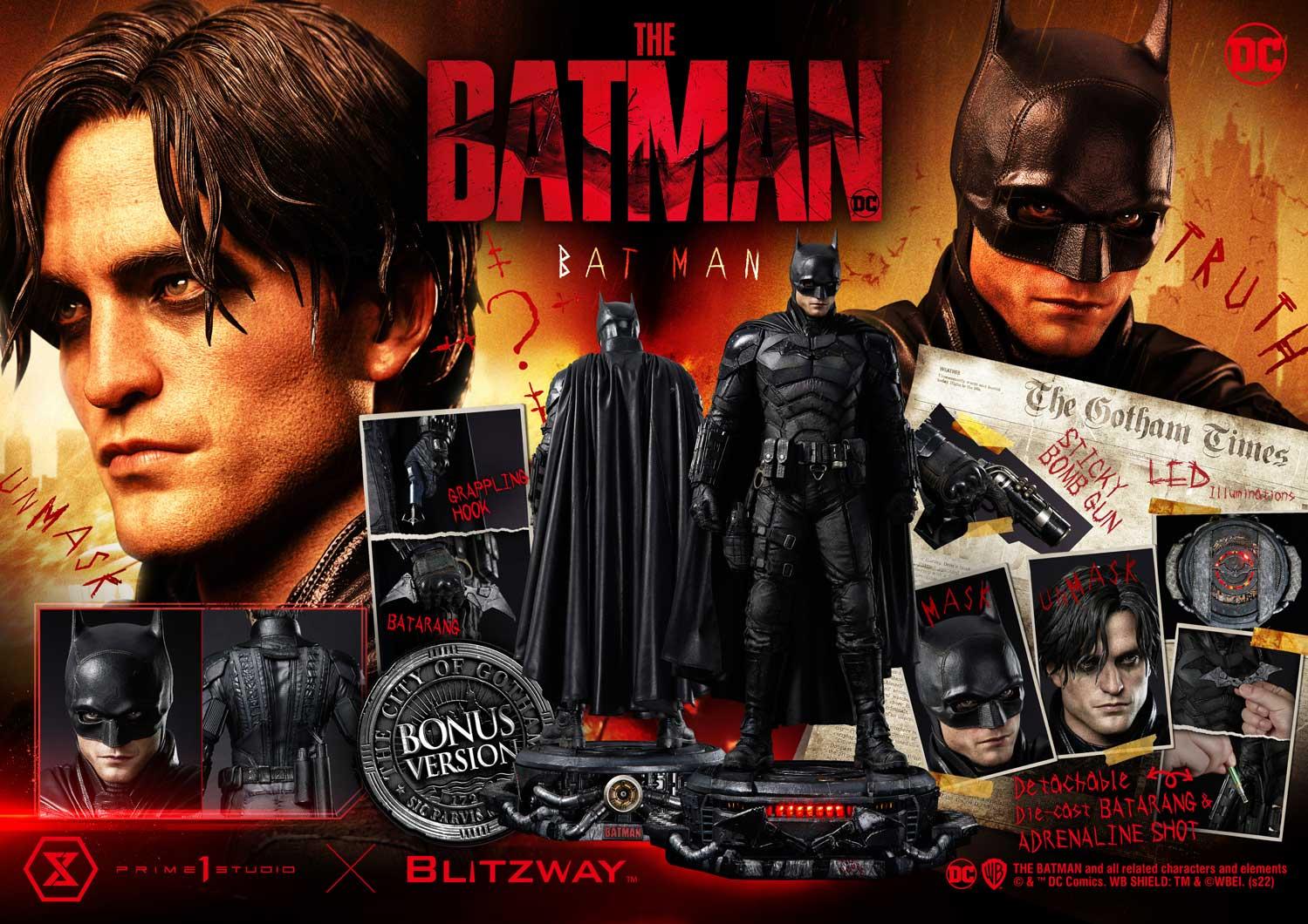 Prime 1 – The Batman – Batman DELUXE BONUS VERSION 1/3 Scale - Imagen 7