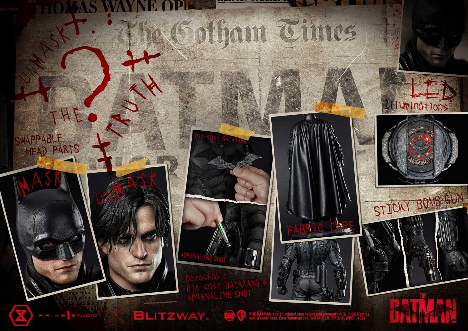 Prime 1 – The Batman – Batman DELUXE BONUS VERSION 1/3 Scale - Imagen 8