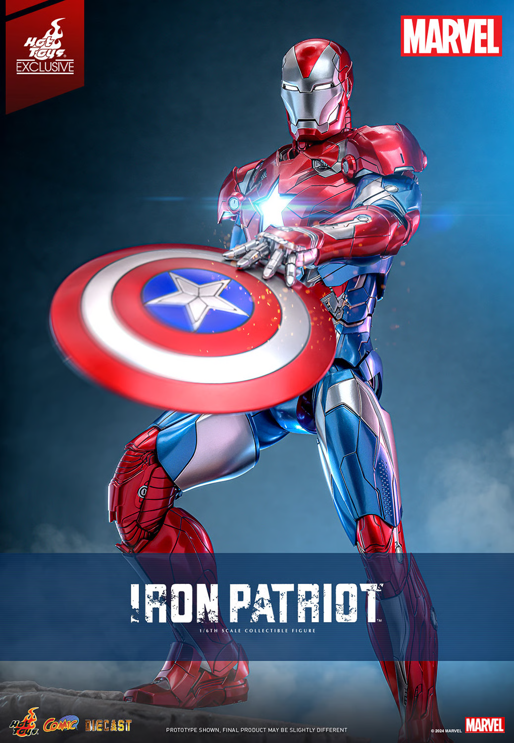 Hot Toys – Marvel Comics – Iron Patriot EX. 1/6 Scale - Imagen 2