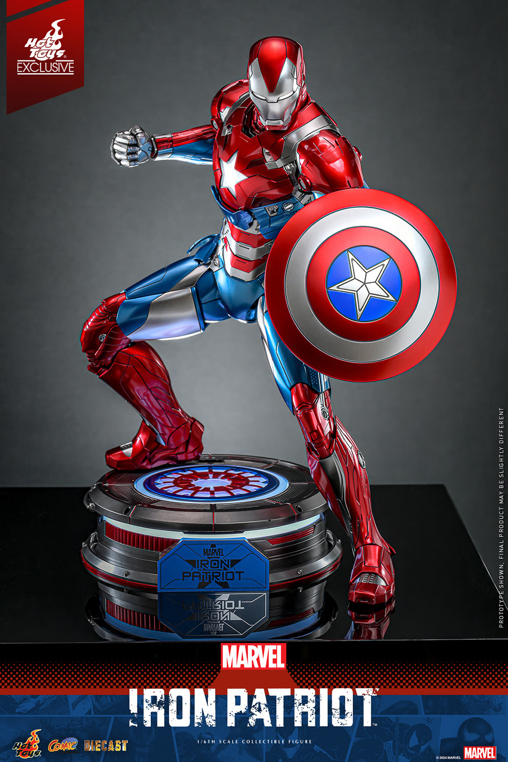 Hot Toys – Marvel Comics – Iron Patriot EX. 1/6 Scale - Imagen 3