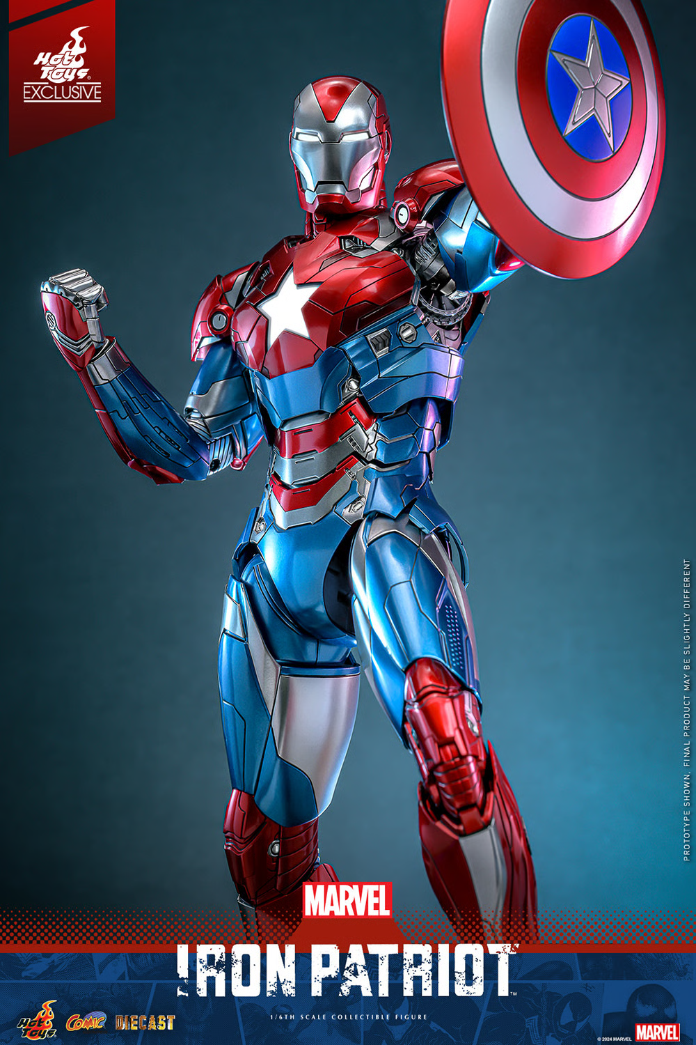 Hot Toys – Marvel Comics – Iron Patriot EX. 1/6 Scale - Imagen 10