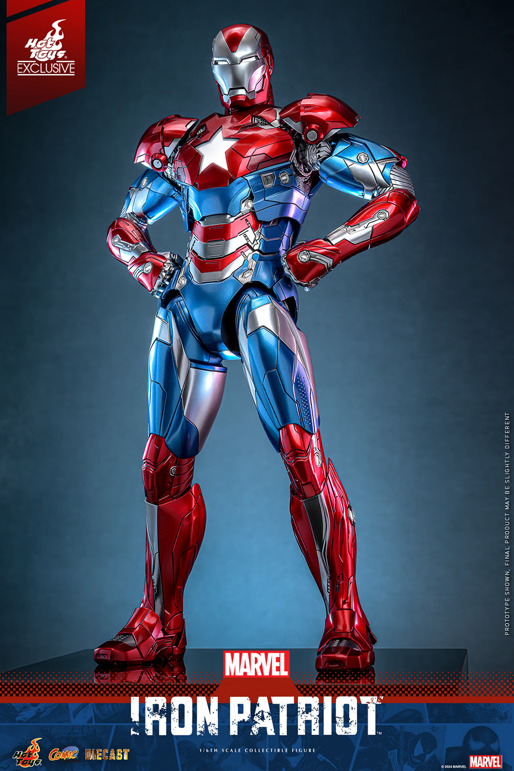 Hot Toys – Marvel Comics – Iron Patriot EX. 1/6 Scale - Imagen 8