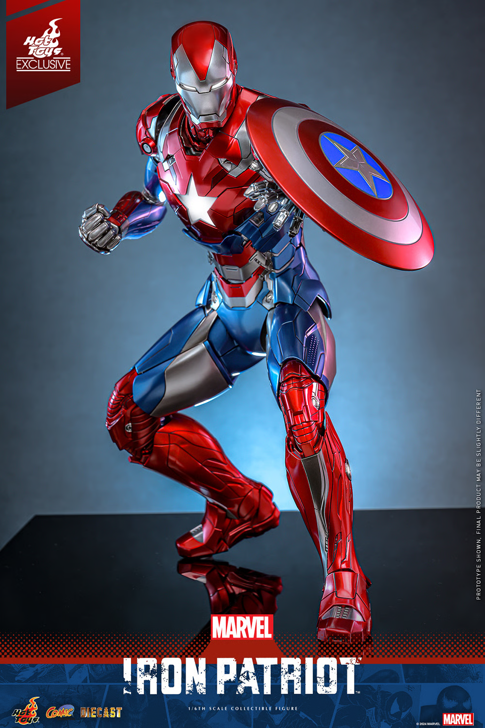 Hot Toys – Marvel Comics – Iron Patriot EX. 1/6 Scale - Imagen 4
