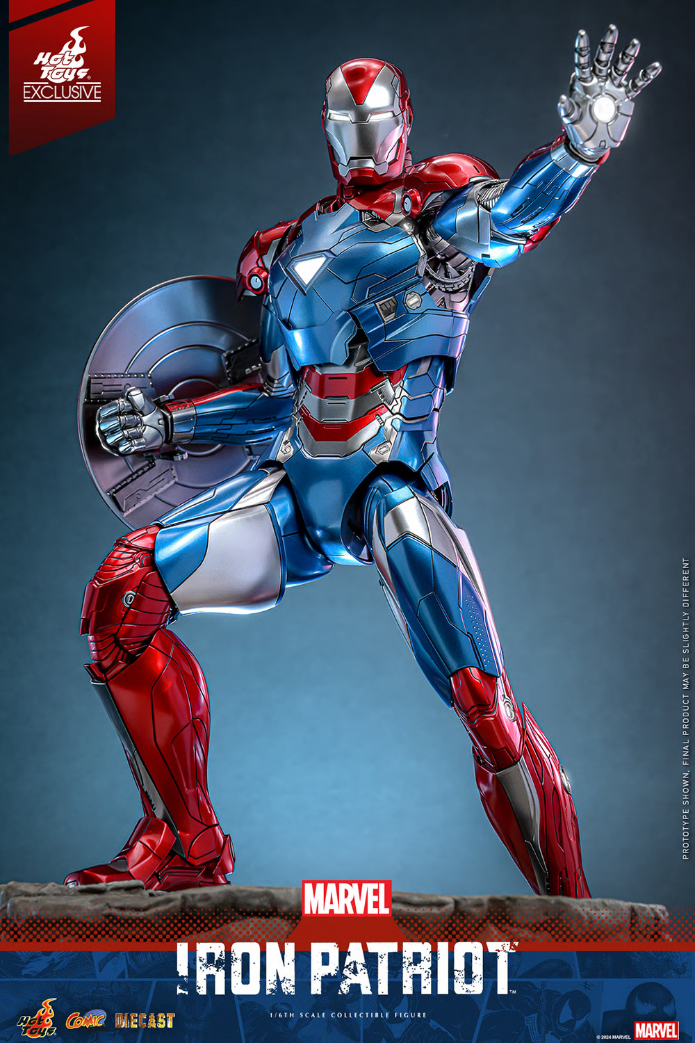 Hot Toys – Marvel Comics – Iron Patriot EX. 1/6 Scale - Imagen 9