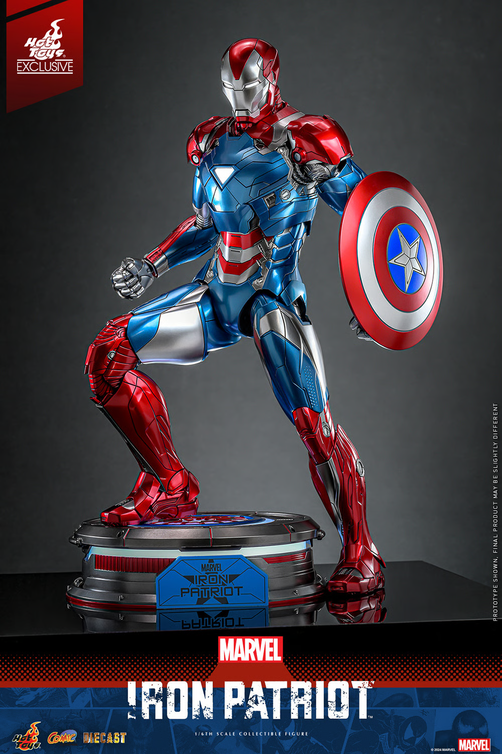 Hot Toys – Marvel Comics – Iron Patriot EX. 1/6 Scale - Imagen 15