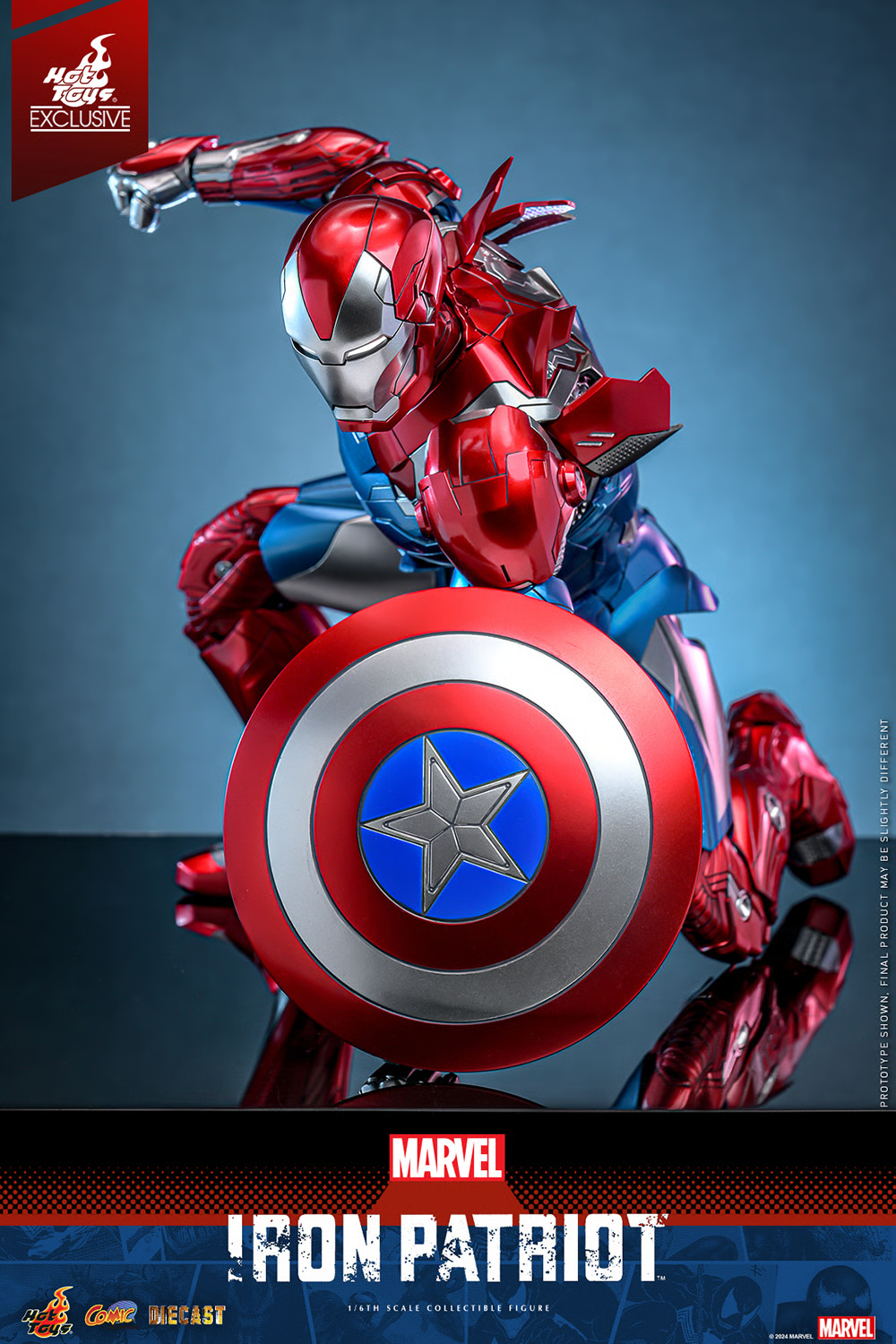 Hot Toys – Marvel Comics – Iron Patriot EX. 1/6 Scale - Imagen 11