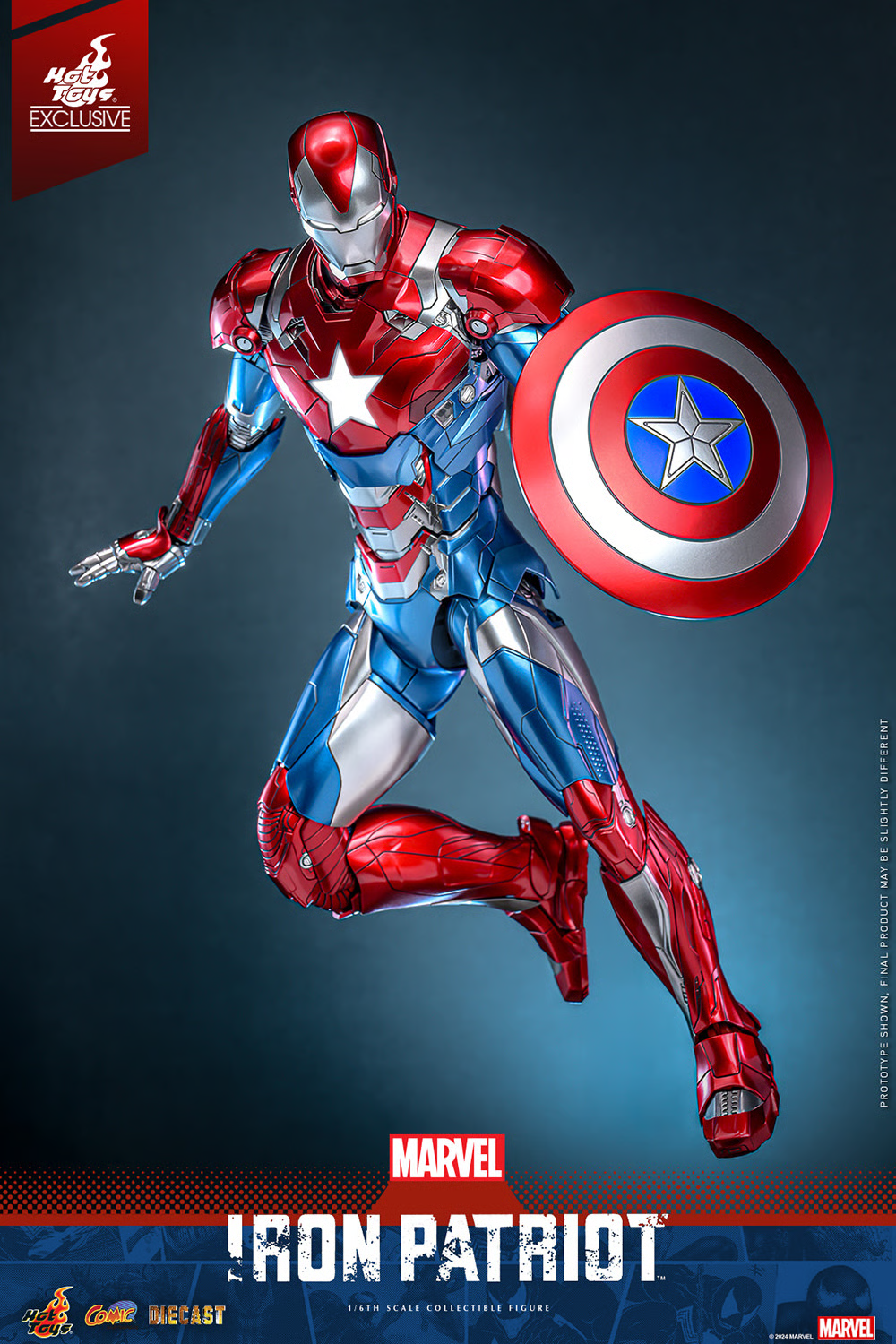 Hot Toys – Marvel Comics – Iron Patriot EX. 1/6 Scale - Imagen 5