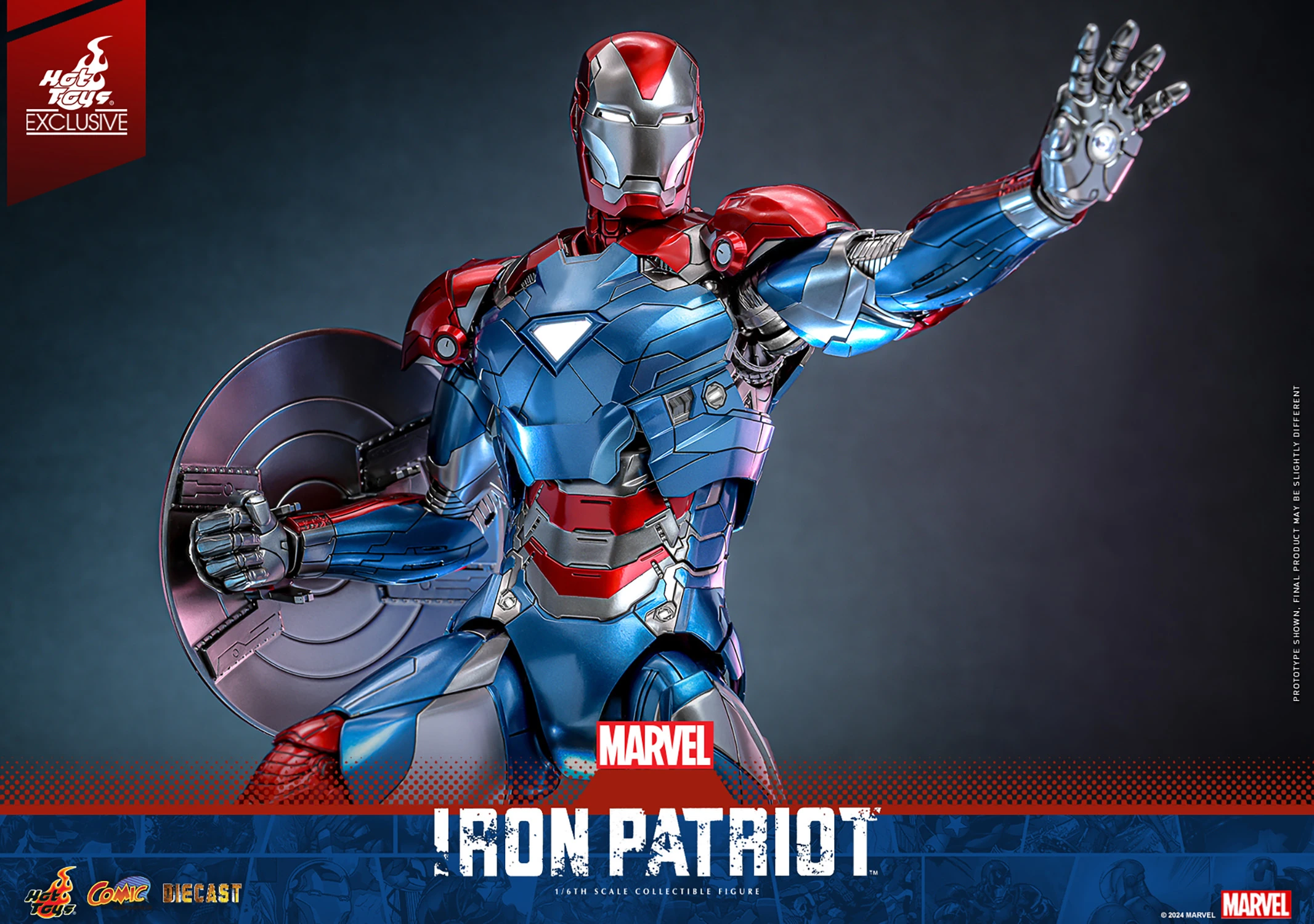 Hot Toys – Marvel Comics – Iron Patriot EX. 1/6 Scale - Imagen 12