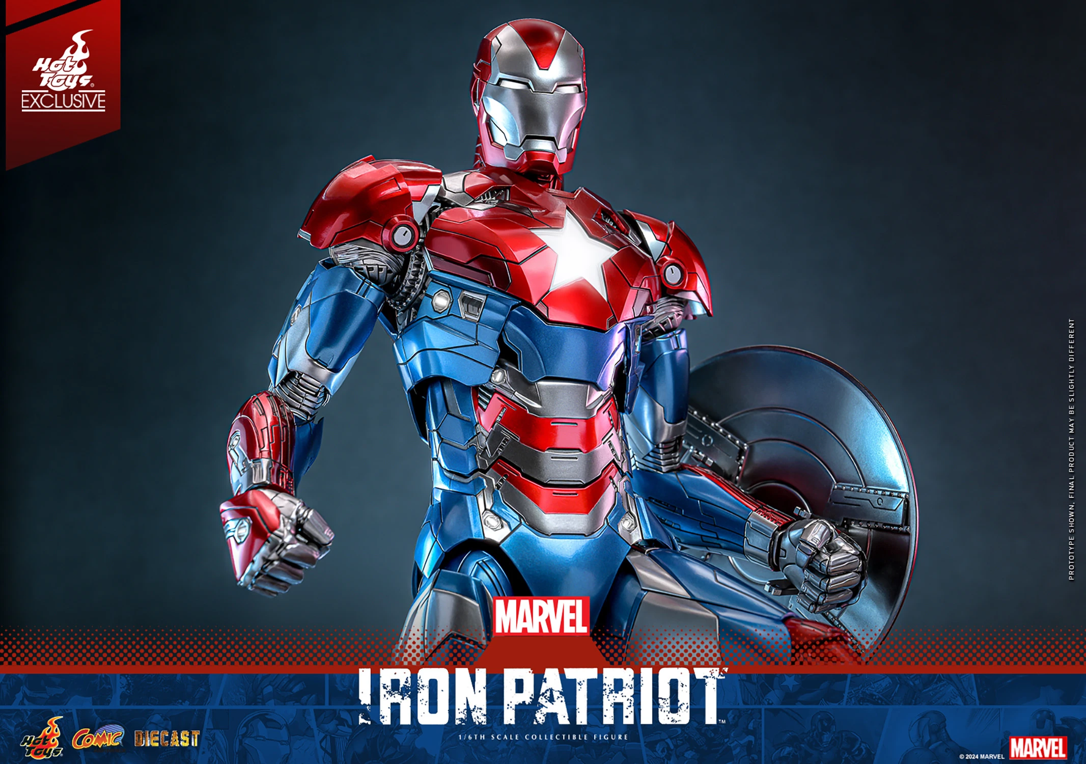 Hot Toys – Marvel Comics – Iron Patriot EX. 1/6 Scale - Imagen 13