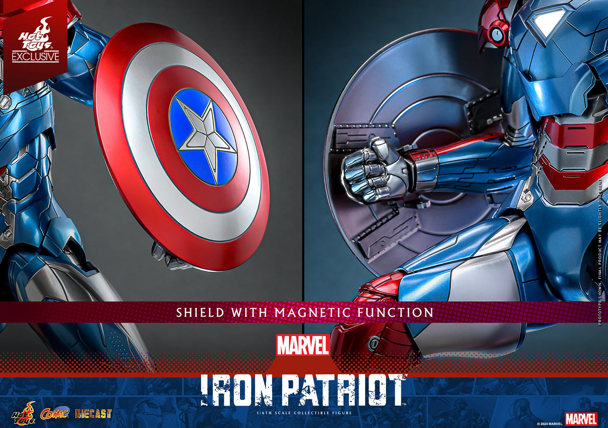 Hot Toys – Marvel Comics – Iron Patriot EX. 1/6 Scale - Imagen 16