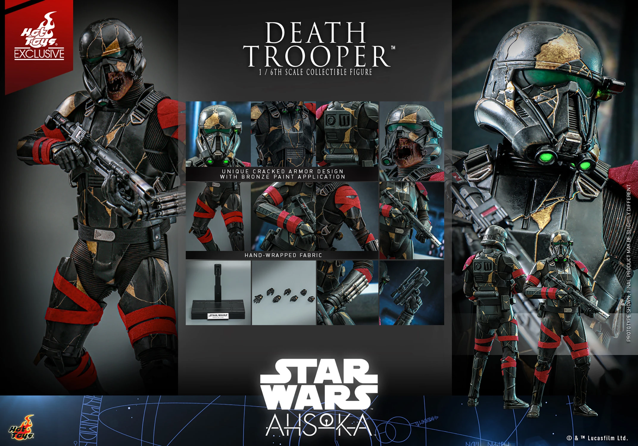 Hot Toys – Star Wars: Ahsoka – Death Trooper EX. 1/6 Scale - Imagen 2