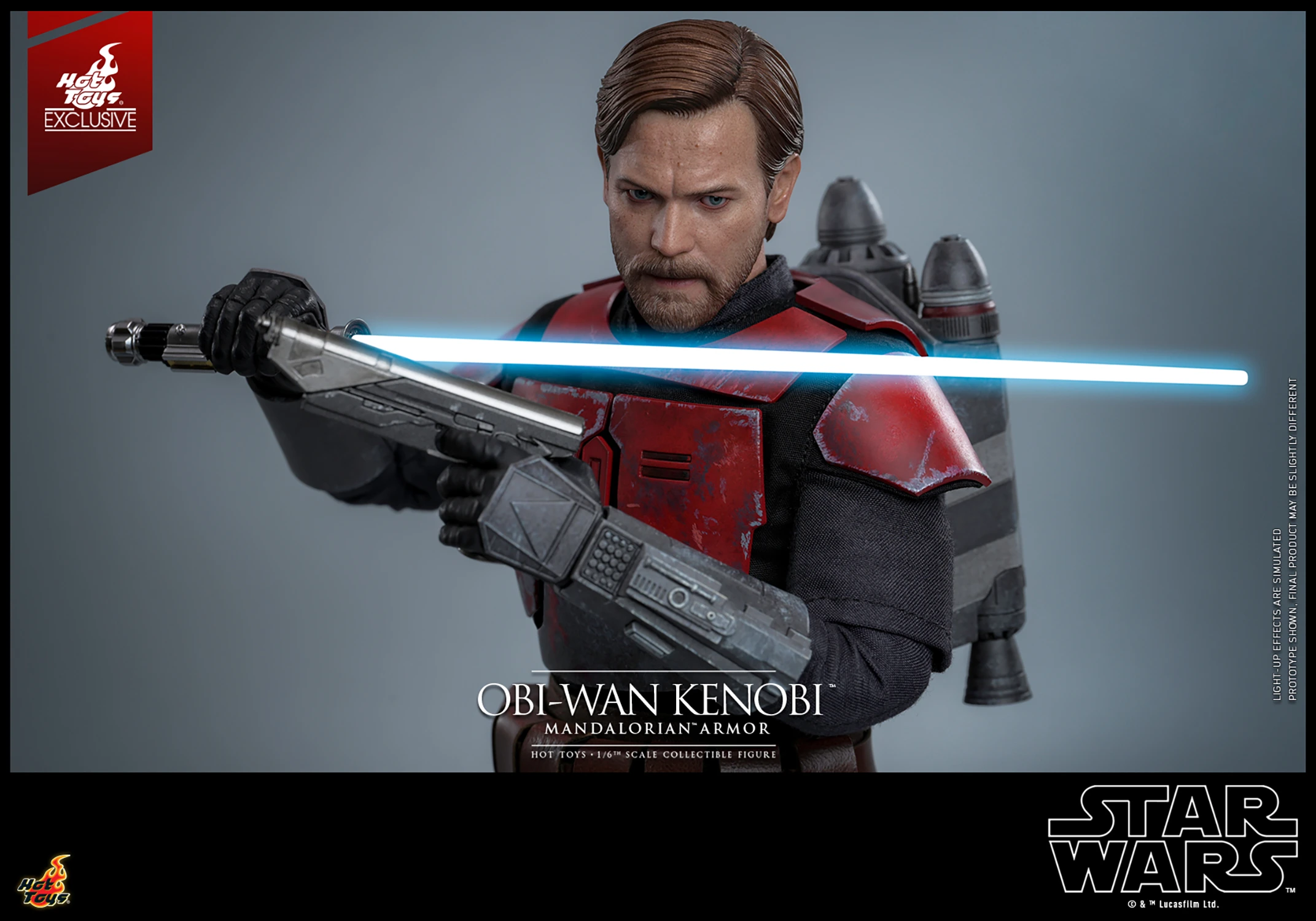 Hot Toys – Star Wars: The Clone Wars – Obi-Wan Kenobi Mandalorian Armor EX. 1/6 Scale - Imagen 4