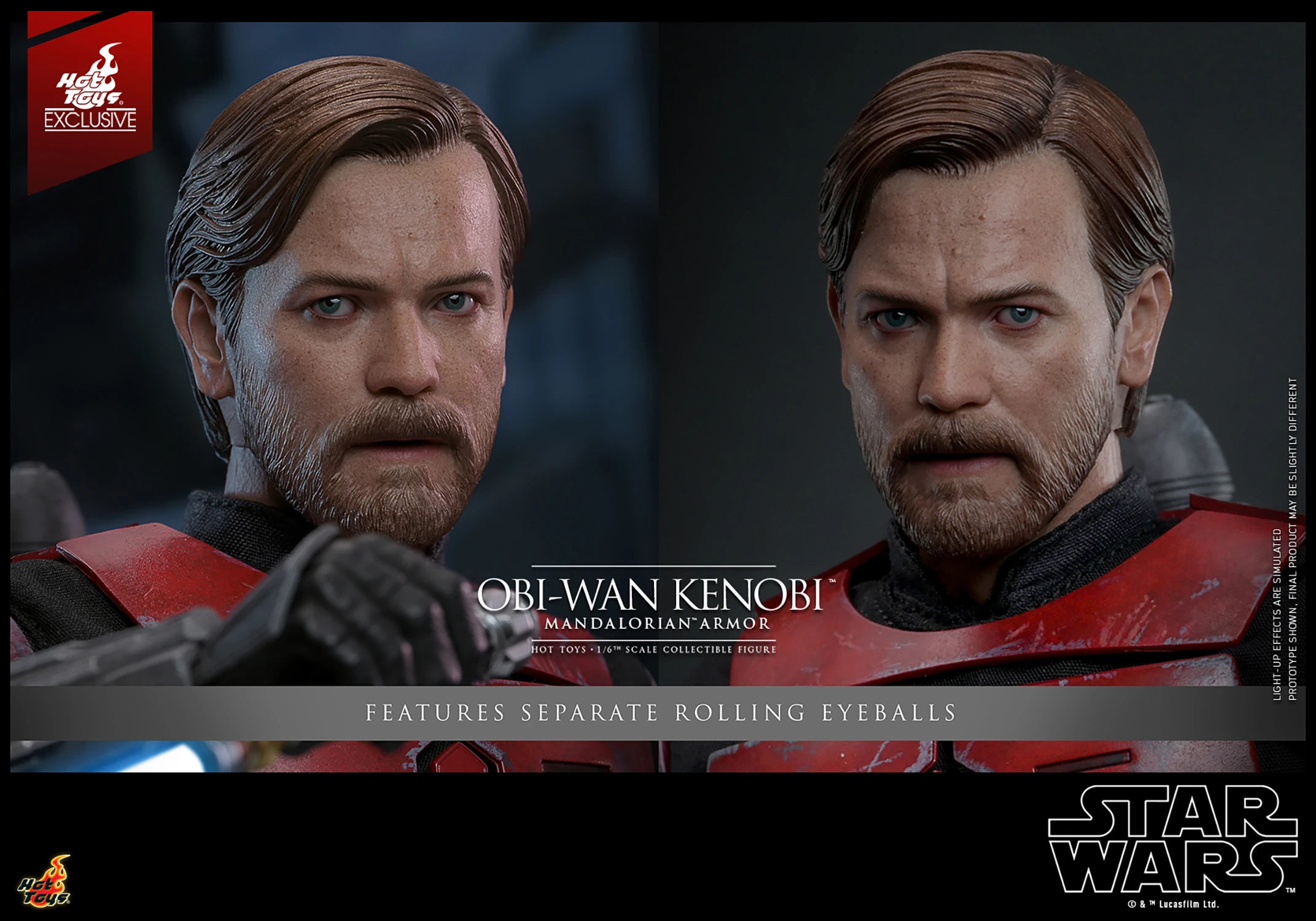 Hot Toys – Star Wars: The Clone Wars – Obi-Wan Kenobi Mandalorian Armor EX. 1/6 Scale - Imagen 11